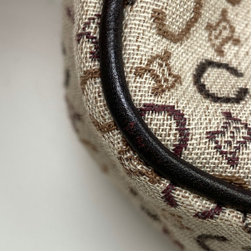 Celine C Macadam Pattern Canvas Shoulder Handbag … - image 2